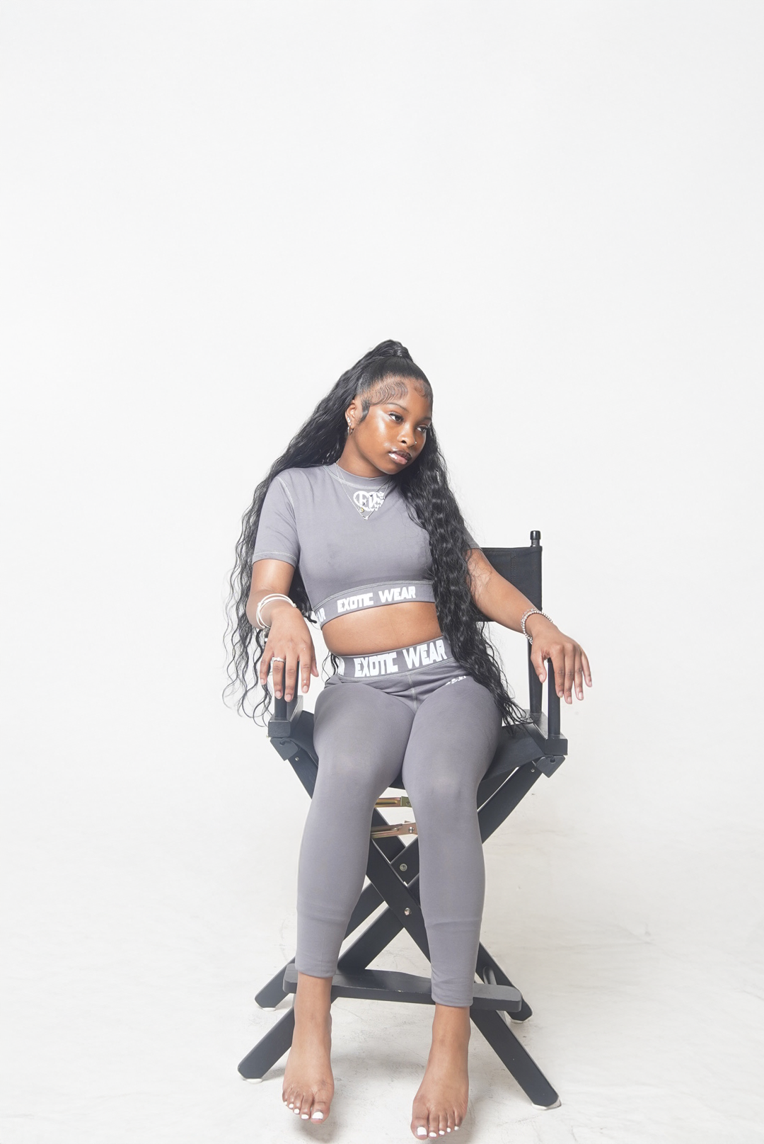 EXOTIC WEAR FEMALE “GREY” SET